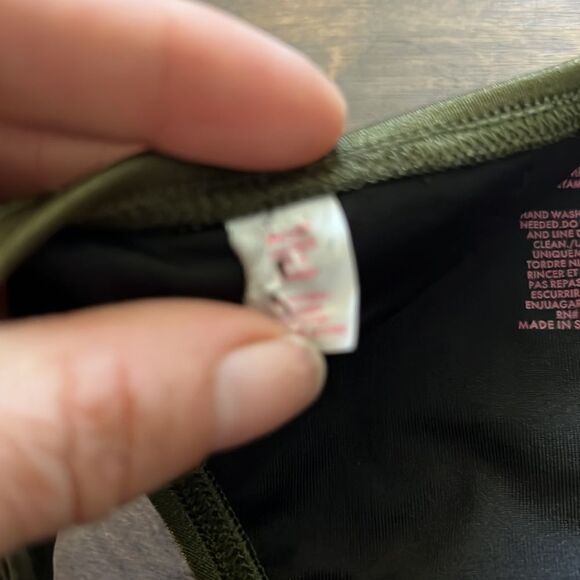 Victorias Secret green The Skimpy string side tie Low rise Culotte bikini bottom - Picture 5 of 6